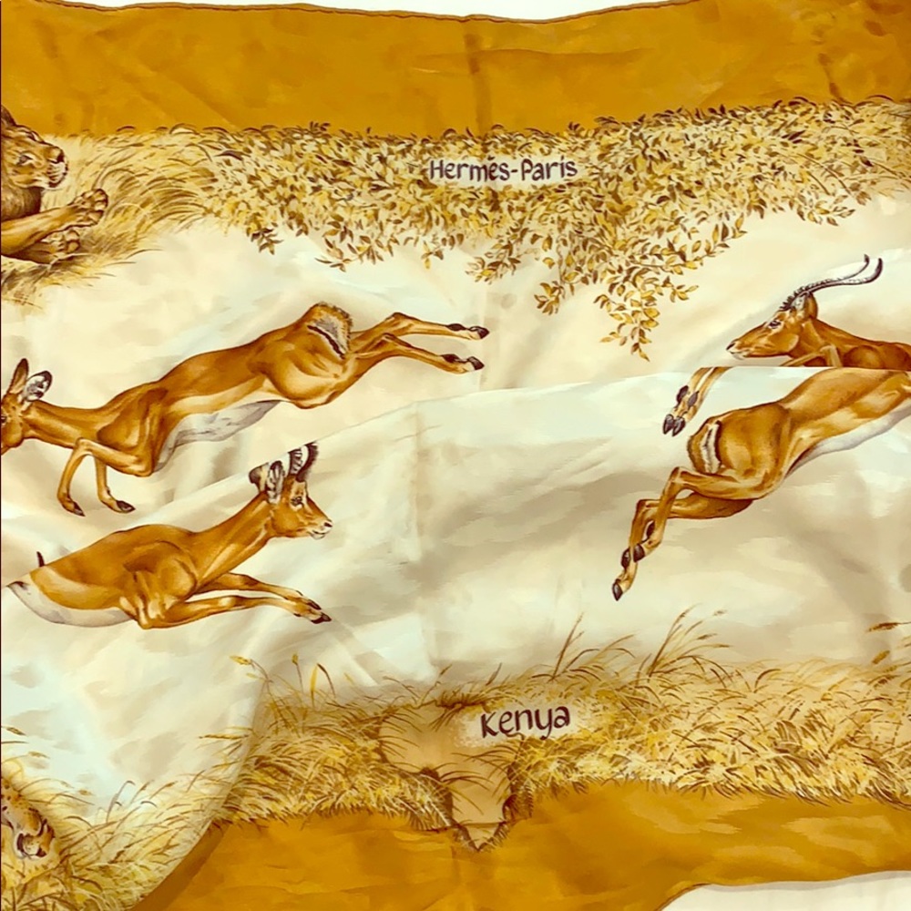 Vintage Hermés Kenya Scarf - Picture 7 of 11
